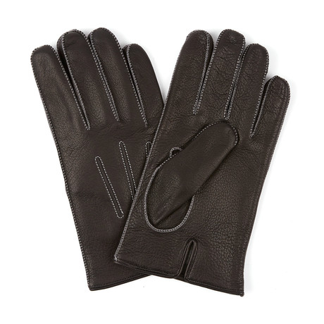 Deerskin Glove // Cashmere Lining // Black (Small)
