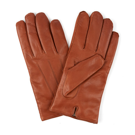 Nappa Gloves // Cashmere Lining // Made In Italy // Cognac (Medium)
