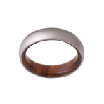 Titanium + Desert Ironwood Ring // Comfort Fit  (Size 6)