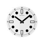 "Vitri" Collection 12" Wall Clock // W300DG44W