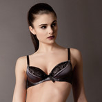 Signature Fully Padded Plunge Bra // Steel (32A)