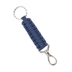 Hand Braided Paracord Keyfob // Navy