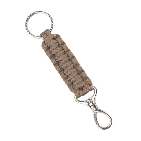 Hand Braided Paracord Keyfob // Khaki