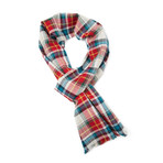 Plaid Spring Scarf // Red