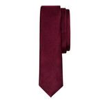 Luxury Tonal Silk Tie // Burgundy