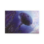 Space Voyager I // Stretched Canvas (24"W x 16"L x 1.5"D)