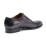 Godwin Medallion Cap-Toe Double Monkstrap // Grey (Euro: 44)