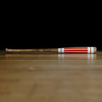 Pinstripes Bat + Wall Hang // Red