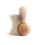 Pinstripes Bat + Wall Hang // Teal + Mustard