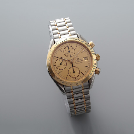 Omega Speedmaster Date Automatic // Steel + Gold // 35205 // 34836 // c. 1990's // Pre-Owned