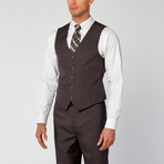 Modern Fit Shark Skin 3-Piece Suit // Charcoal (US: 38S)