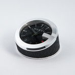 Gucci Clock // Black Leather