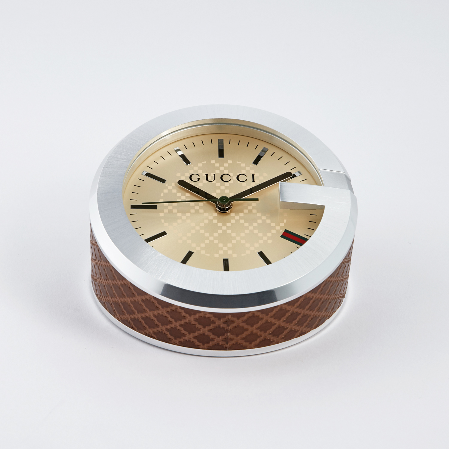 Gucci Clock Beige Leather Touch Of Modern