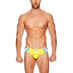 Playa Low-Rise Swim Brief // Yellow (S)