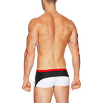 Marbella Sportive Swim Trunk // White (S)