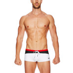 Marbella Sportive Swim Trunk // White (S)