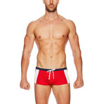 Elia Swim Trunk // Red (L)