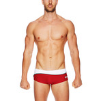Ipanema Brazilian Sunga Brief // Scarlett (S)