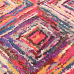 Barcelona Rug // Multi Squares (3'L x 10'W)