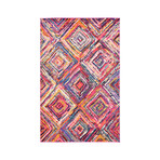 Barcelona Rug // Multi Squares (3'L x 10'W)