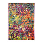 Barcelona Rug // Multi Small Squares (2'L x 6'W)