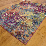 Barcelona Rug // Multi Small Squares (2'L x 6'W)