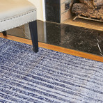 Del Mar Rug // Blue (5'L x 8'W)