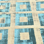 Riveria Rug // Teal (4'L x 6'W)