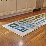 Riveria Rug // Teal (4'L x 6'W)