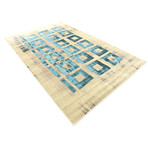 Riveria Rug // Teal (4'L x 6'W)