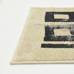 Riveria Rug // Black (4'L x 6'W)