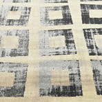 Riveria Rug // Black (4'L x 6'W)