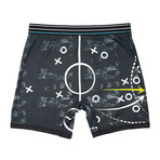 Strategem Print Performance Boxer Brief // Black + White (Small)