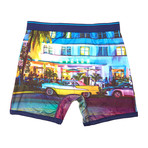 Ocean Drive Print Performance Boxer Brief // Multi (Small)