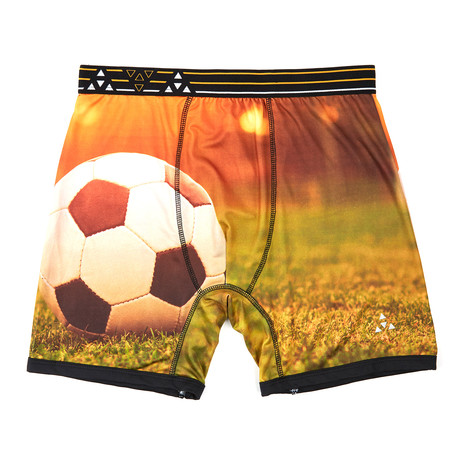 Morning Game Print Performance Boxer Brief // Multi (Small)