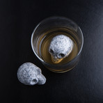 Granite Whiskey Skull // Set of 2