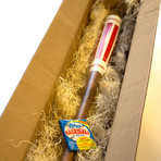 Pinstripes Bat + Wall Hang // Red