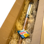 Pinstripes Bat + Wall Hang // Navy