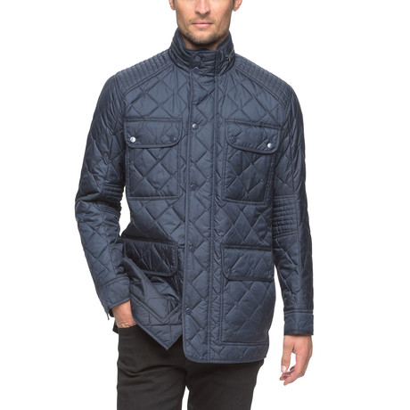 Essex Long Quilted Jacket // Ink (S)