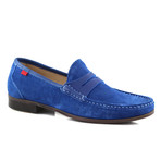 Suede Union Square Loafer // Royal Blue (US: 8.5)