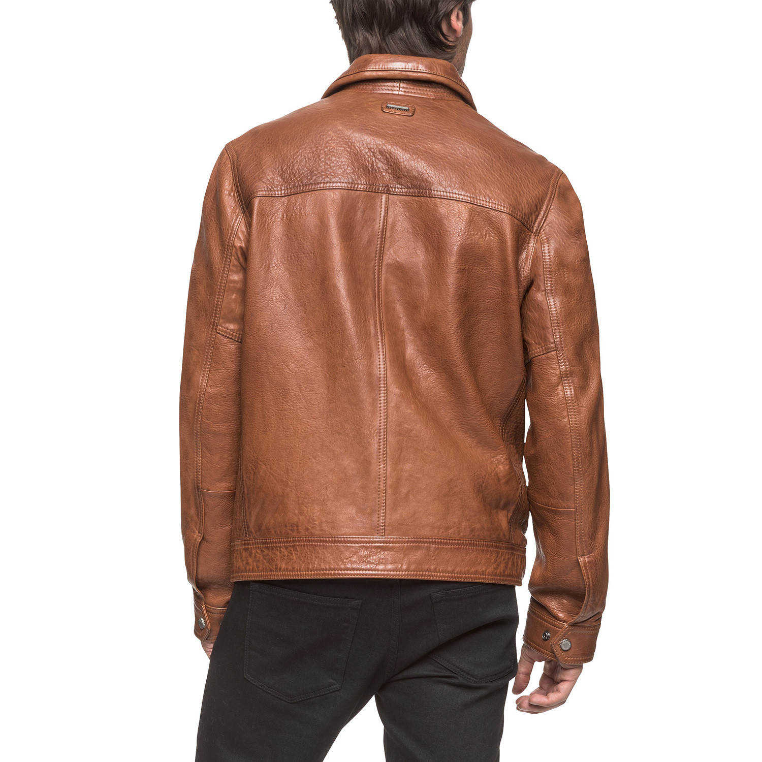Exeter Leather Jacket // Cognac (S) - Andrew Marc - Touch of Modern