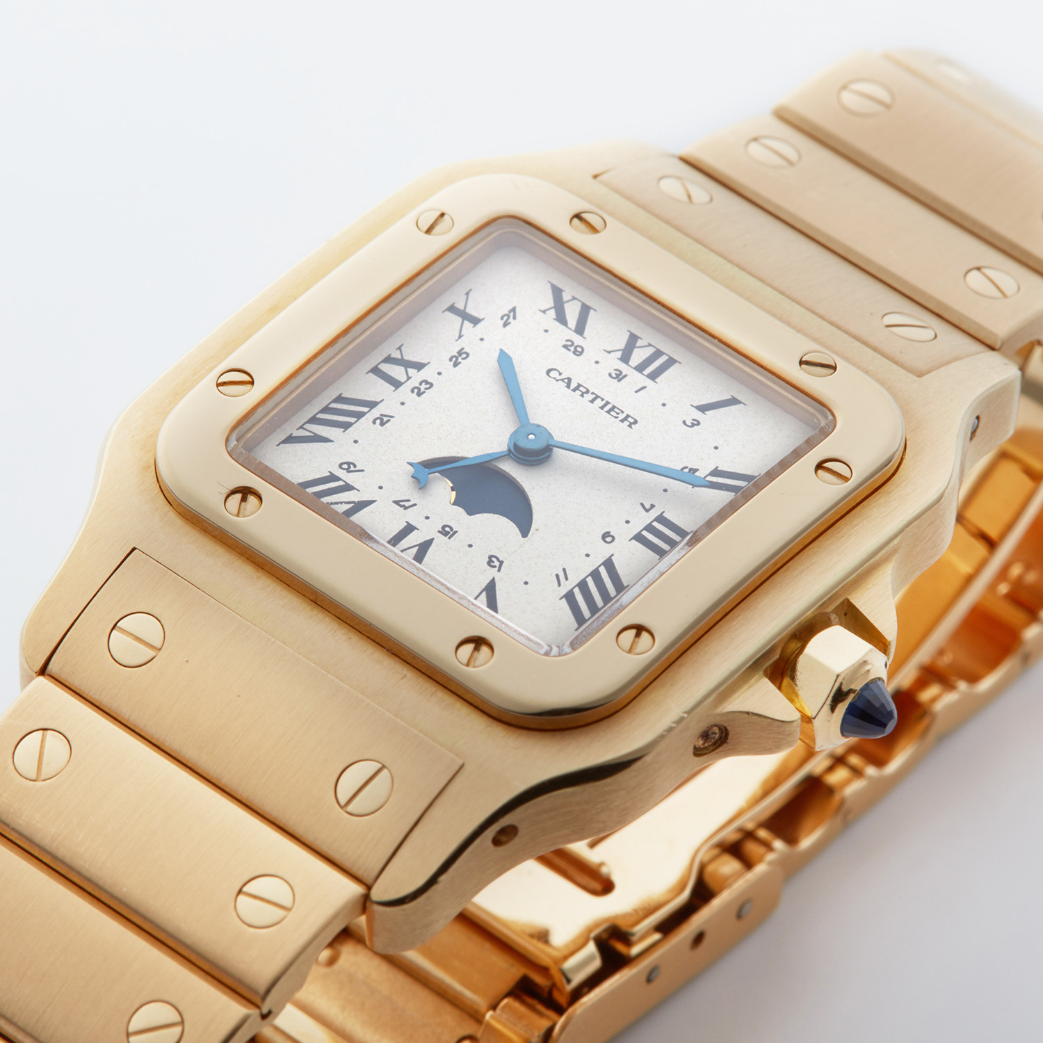 Cartier Santos Moonphase // 819901 // Pre-Owned - Outstanding Watches ...