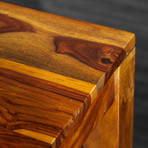 Romy Rectangular Table // Light Brown (71"L x 36"W x 30"H)