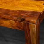 Romy Rectangular Table // Light Brown (71"L x 36"W x 30"H)