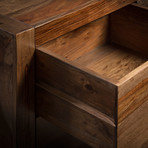 Large Andie 7 Drawers Rosewood Dresser // Light Olive