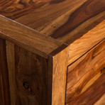 Large Andie 7 Drawers Rosewood Dresser // Light Brown