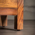 Large Andie 7 Drawers Rosewood Dresser // Light Brown