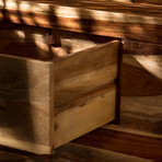 Large Andie 7 Drawers Rosewood Dresser // Natural