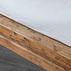 Industrial Style Tan Bed // Grey (Queen Size)