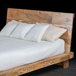 Industrial Style Tan Bed // Grey (Queen Size)